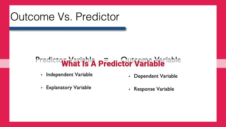 what is a predictor variable