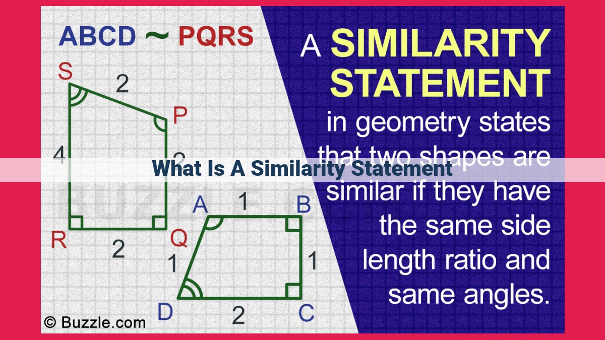 what is a similarity statement