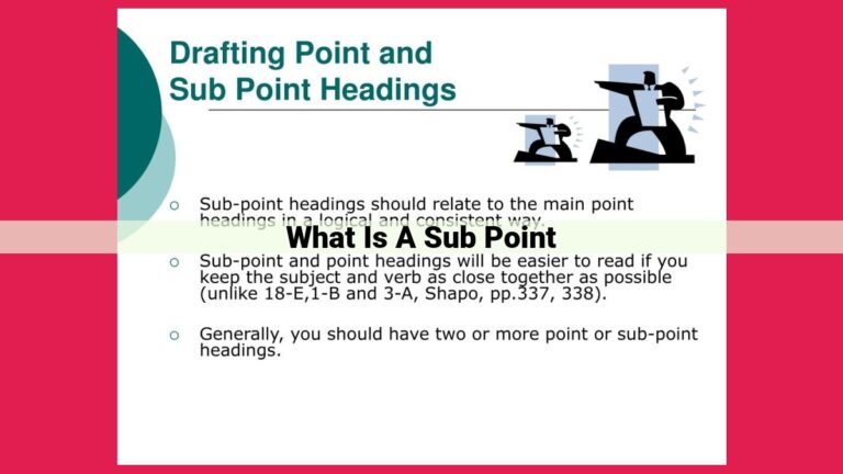 what is a sub point