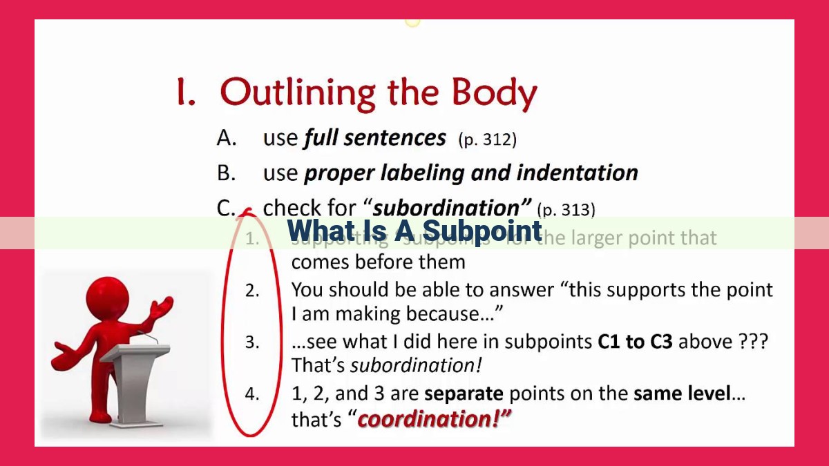 what is a subpoint