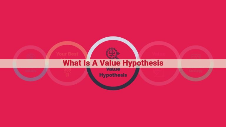 what is a value hypothesis