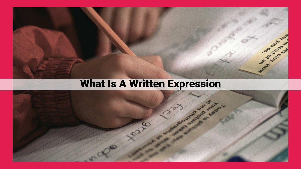 what is a written expression