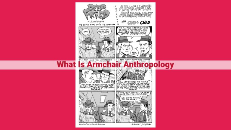 what is armchair anthropology