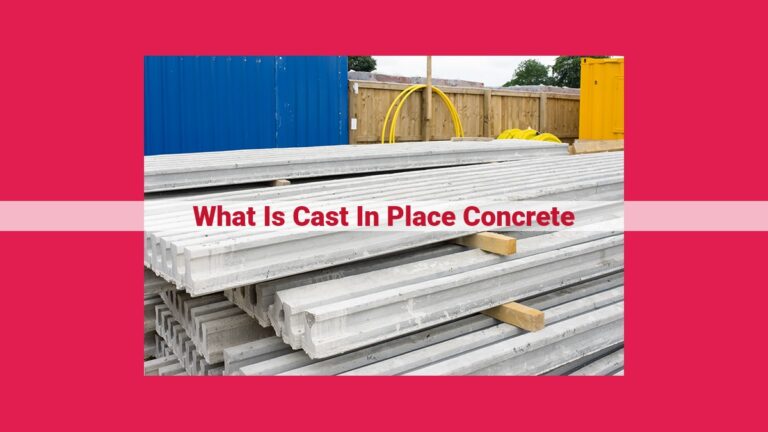 what is cast in place concrete