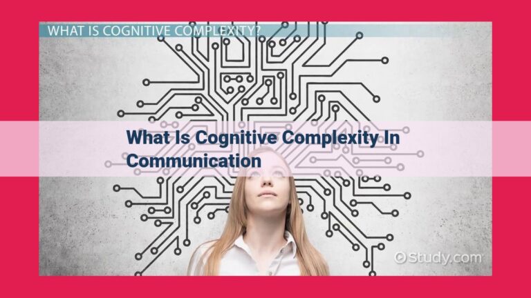 what is cognitive complexity in communication