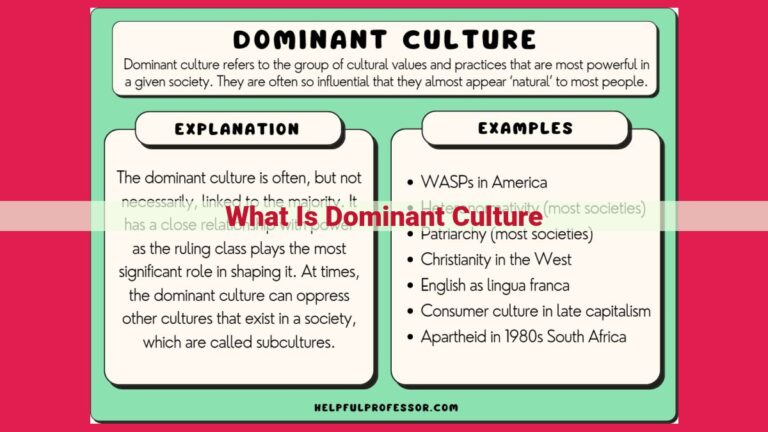 what is dominant culture