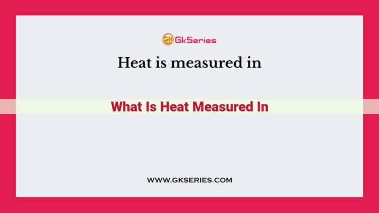 what is heat measured in