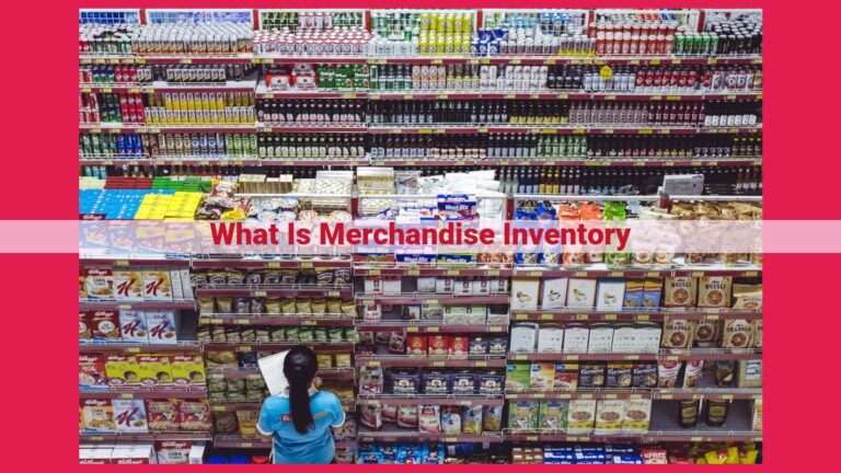 what is merchandise inventory