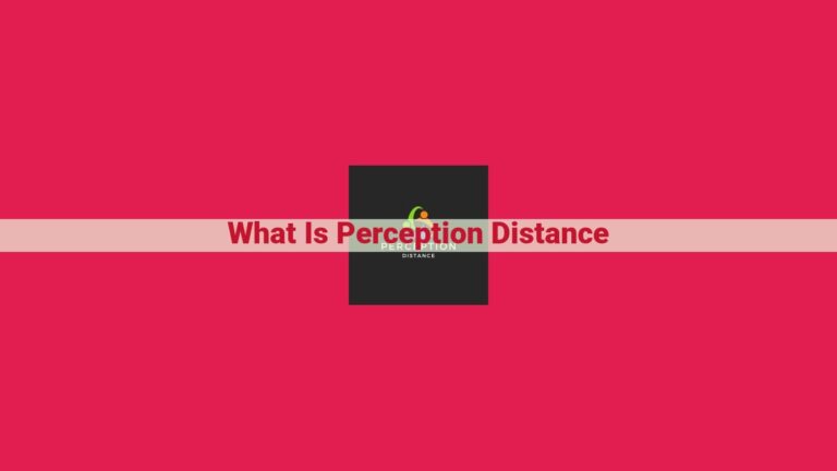 what is perception distance