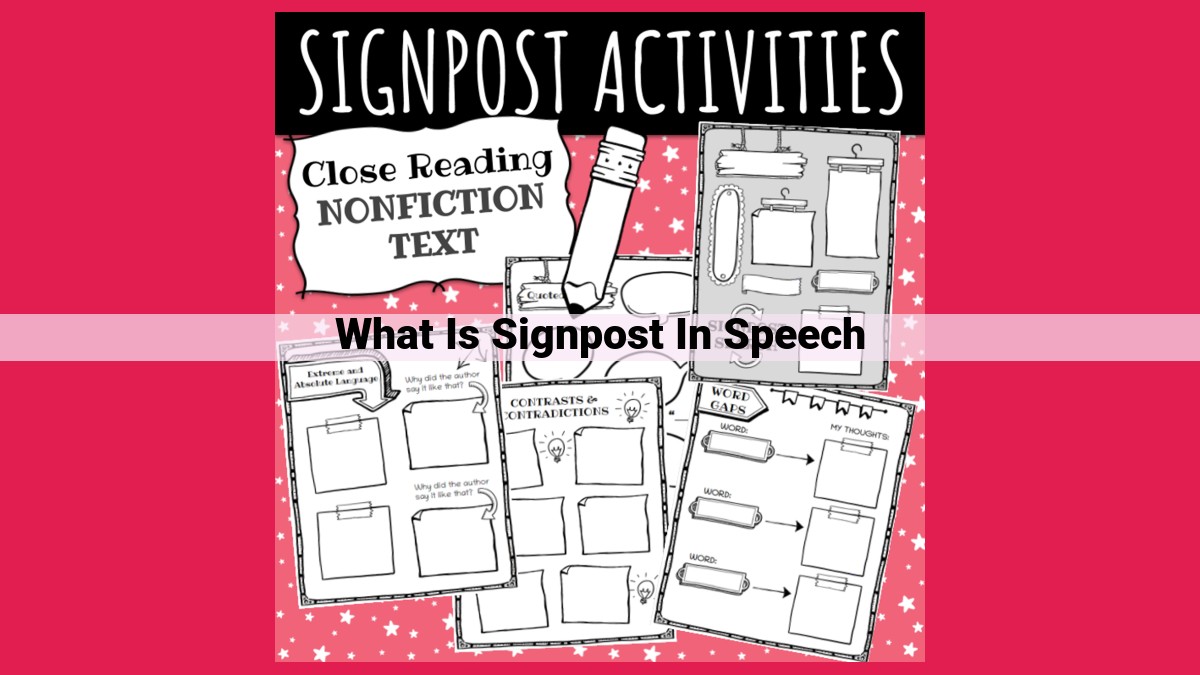 what is signpost in speech