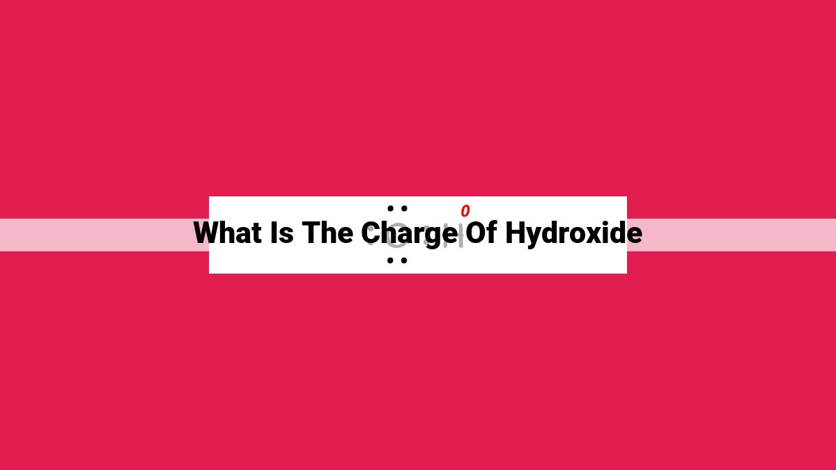 what is the charge of hydroxide