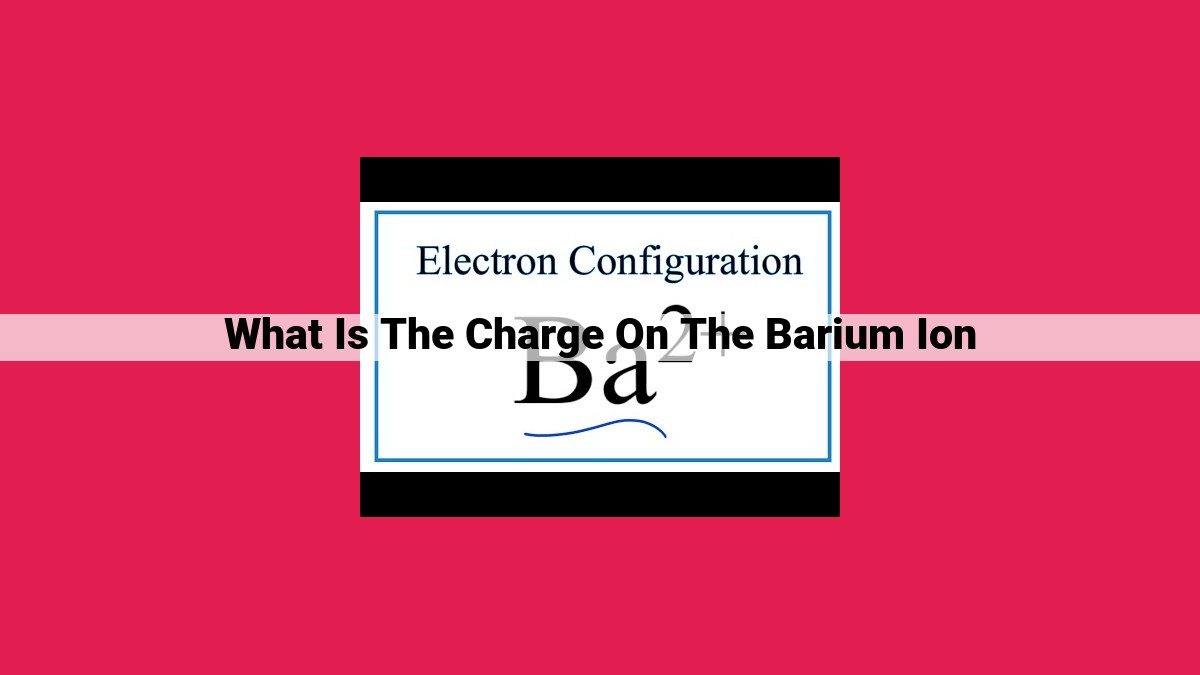 what is the charge on the barium ion