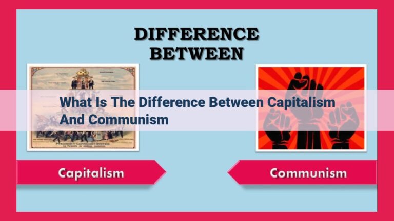 what is the difference between capitalism and communism