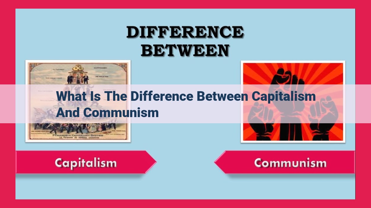 what is the difference between capitalism and communism