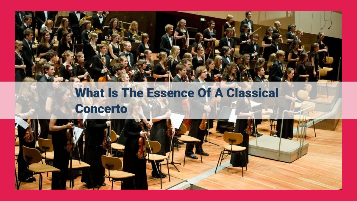 what is the essence of a classical concerto