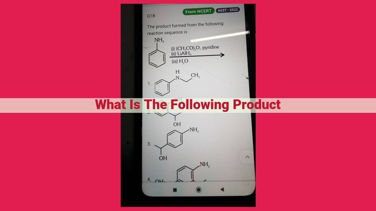 what is the following product