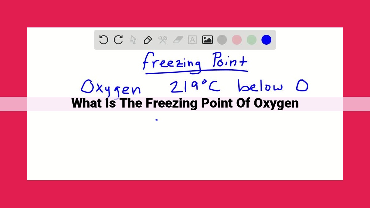 what is the freezing point of oxygen