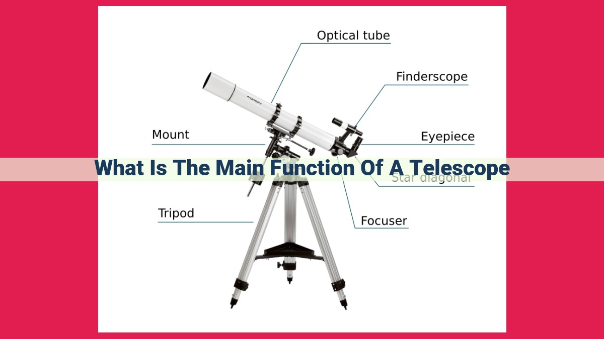 what is the main function of a telescope