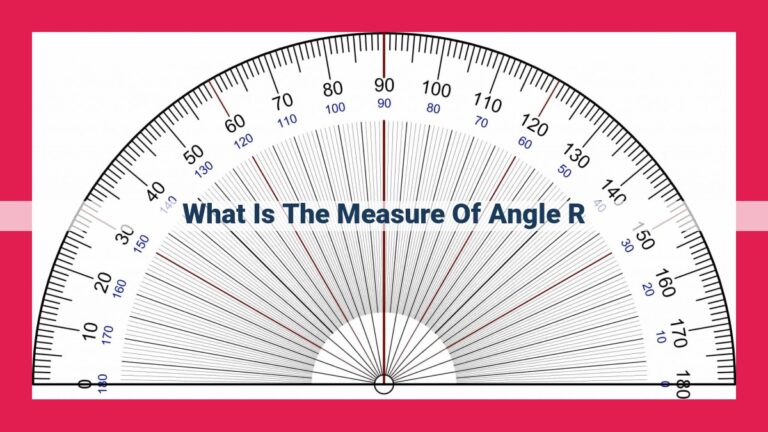 what is the measure of angle r