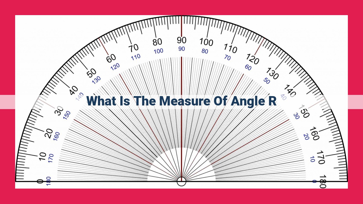 what is the measure of angle r