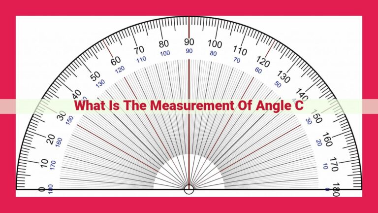 what is the measurement of angle c