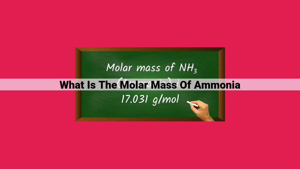 what is the molar mass of ammonia