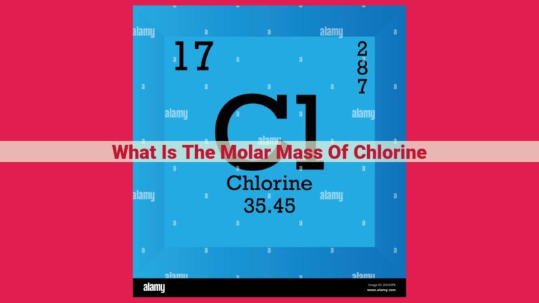 what is the molar mass of chlorine