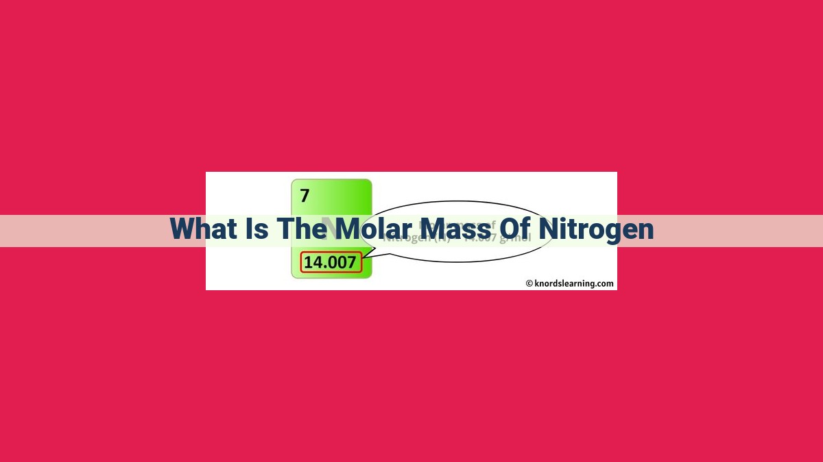 what is the molar mass of nitrogen