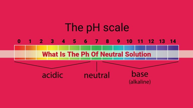 what is the ph of neutral solution