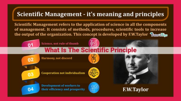 what is the scientific principle