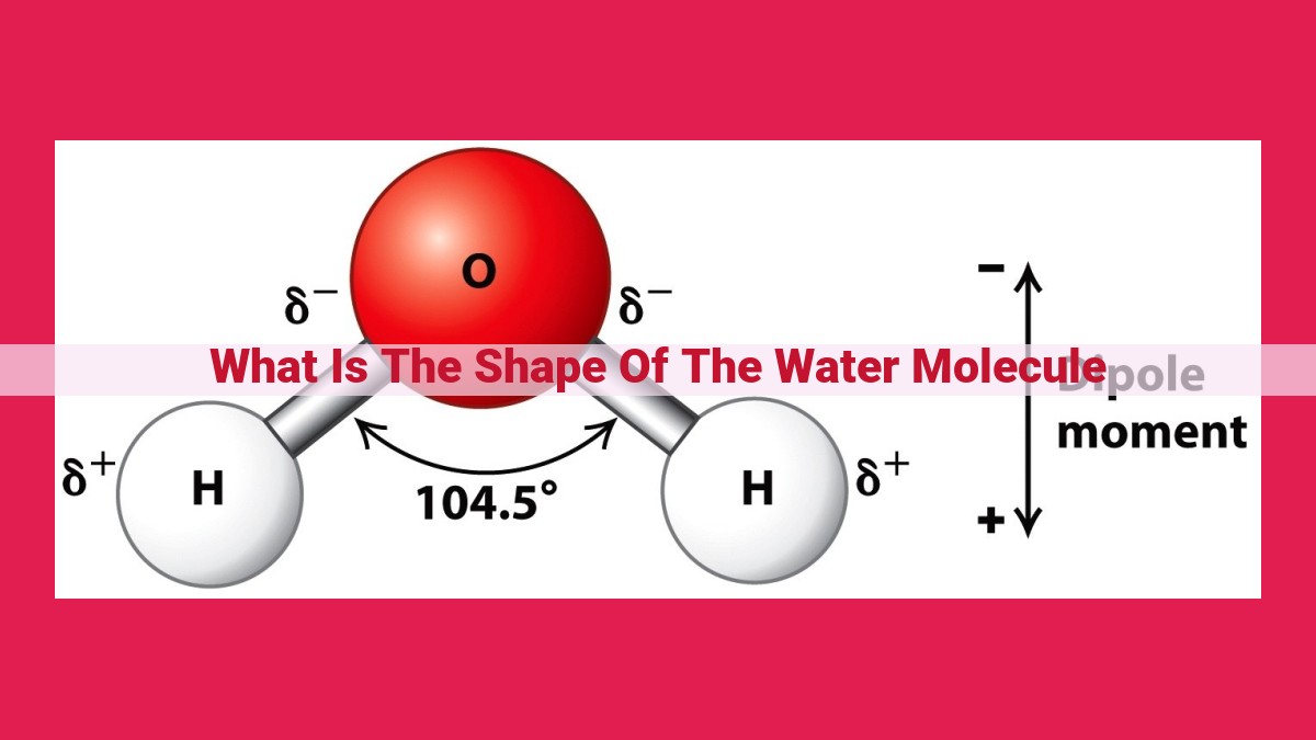 what is the shape of the water molecule