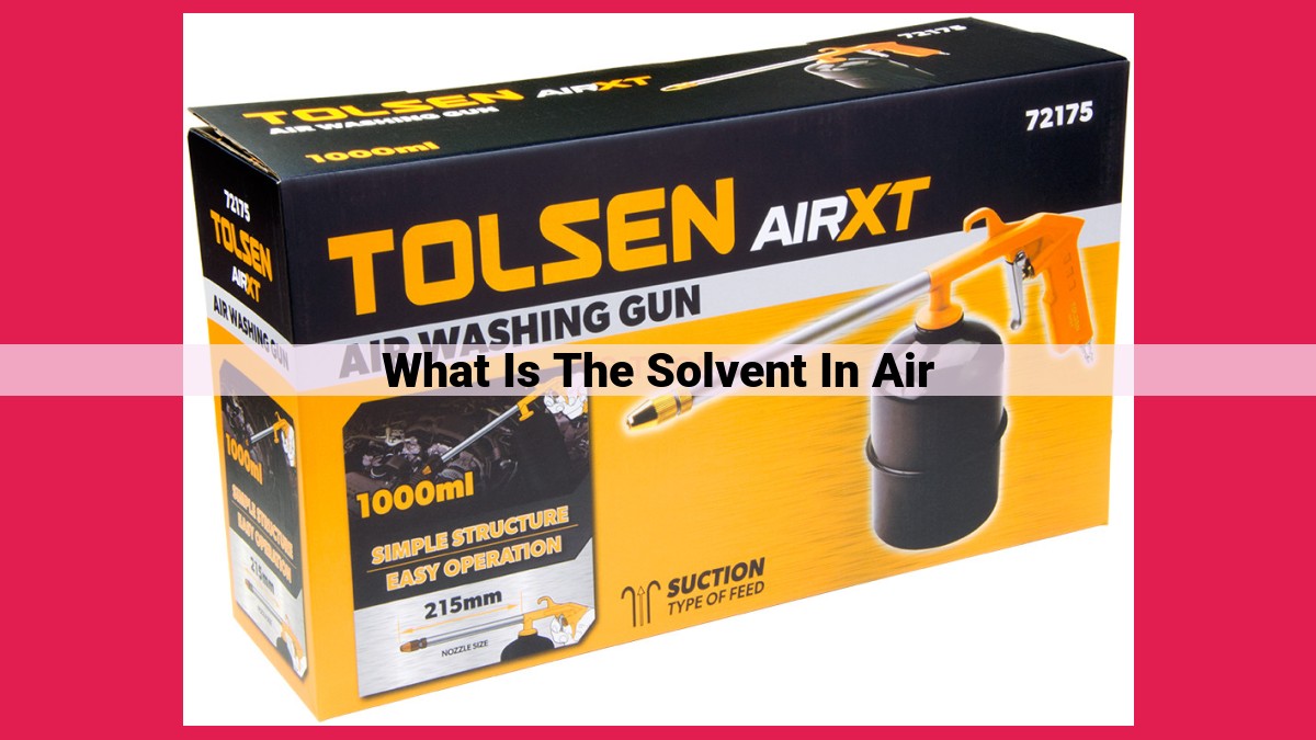 what is the solvent in air