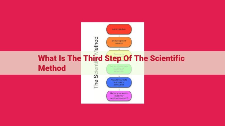 what is the third step of the scientific method