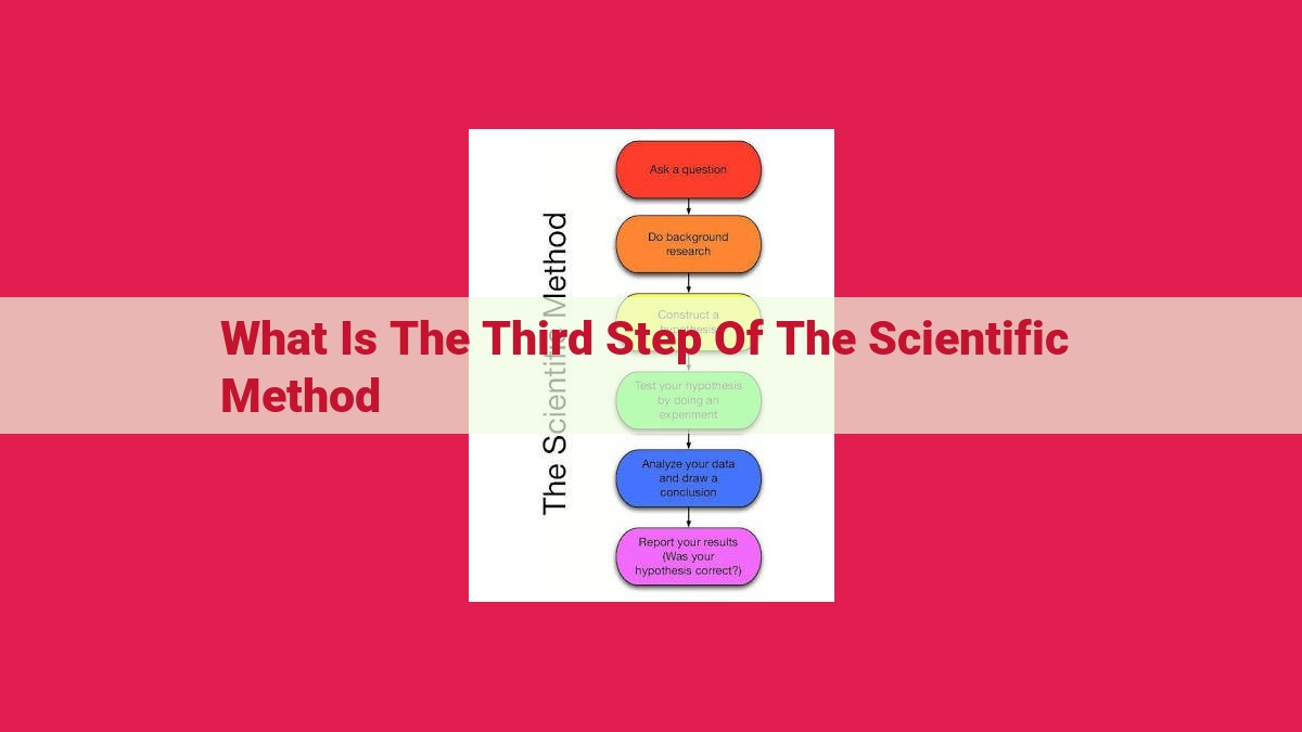 what is the third step of the scientific method