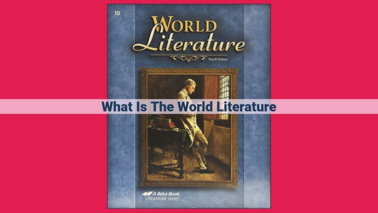 what is the world literature