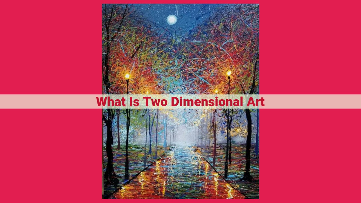 what is two dimensional art