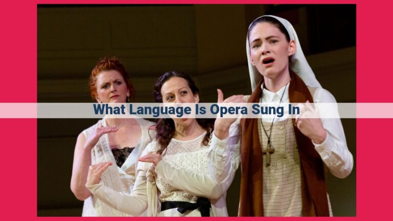 what language is opera sung in