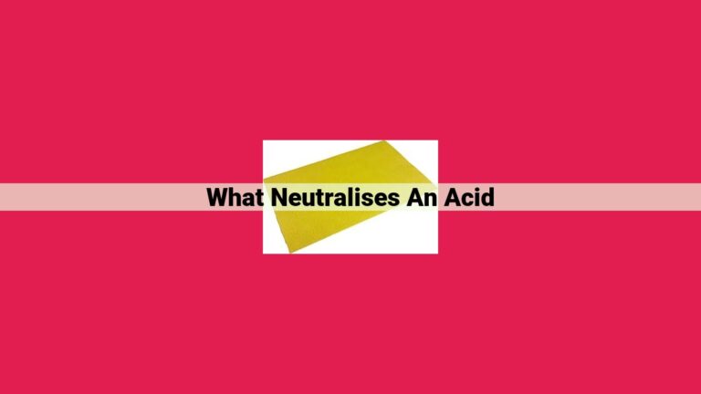 what neutralises an acid