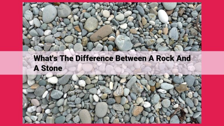 what's the difference between a rock and a stone