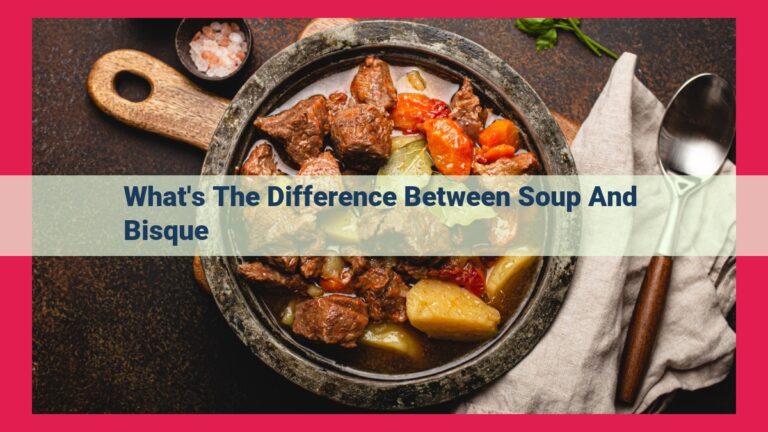 what's the difference between soup and bisque