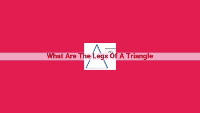 what are the legs of a triangle