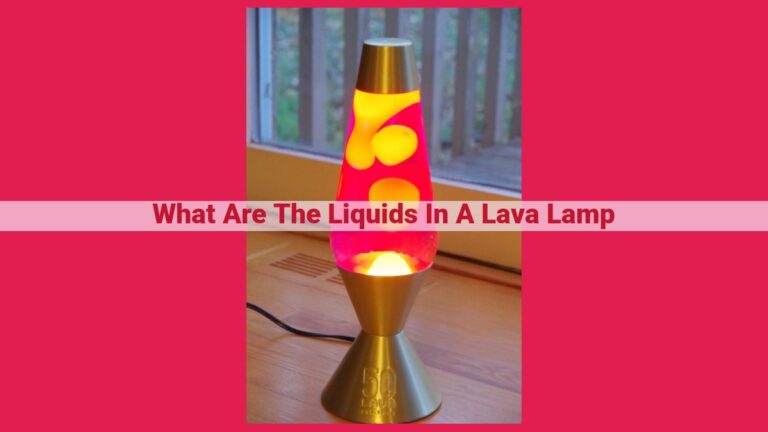 what are the liquids in a lava lamp