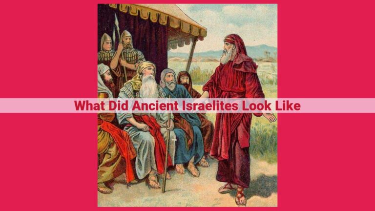 what did ancient israelites look like