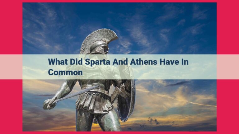 what did sparta and athens have in common