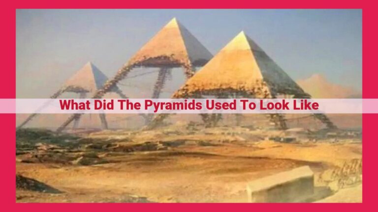 what did the pyramids used to look like