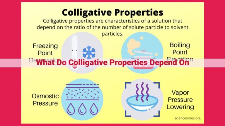 what do colligative properties depend on