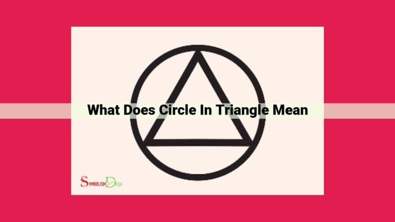 what does circle in triangle mean