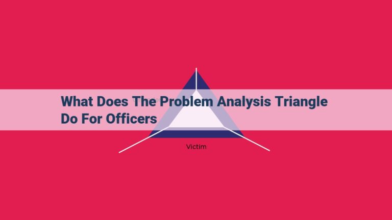 what does the problem analysis triangle do for officers