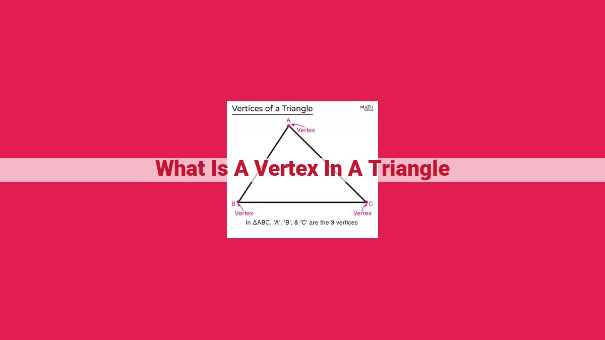 what is a vertex in a triangle