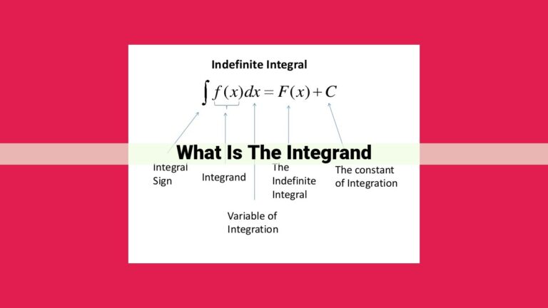 what is the integrand